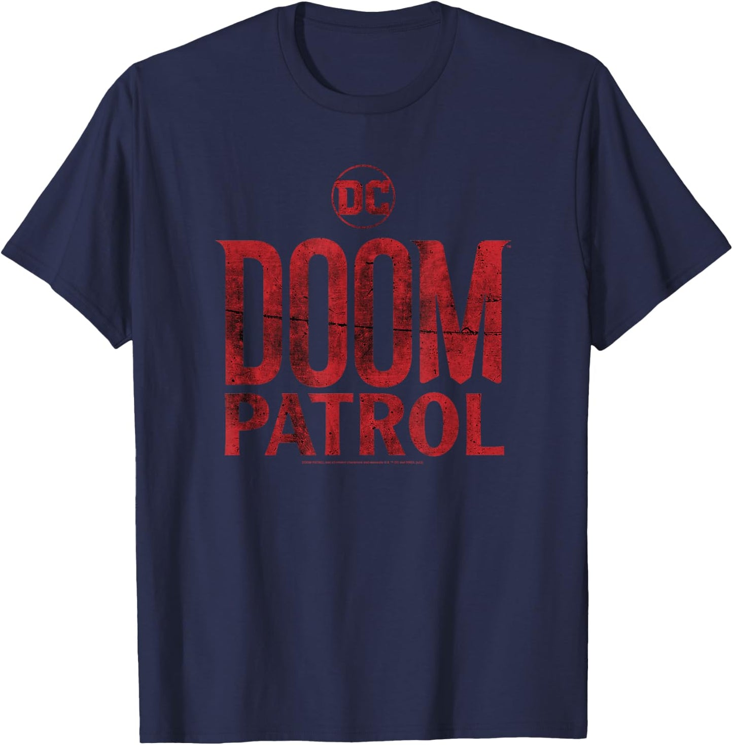 Doom Patrol Main Title Logo T-Shirt - T-Shirt | Navy