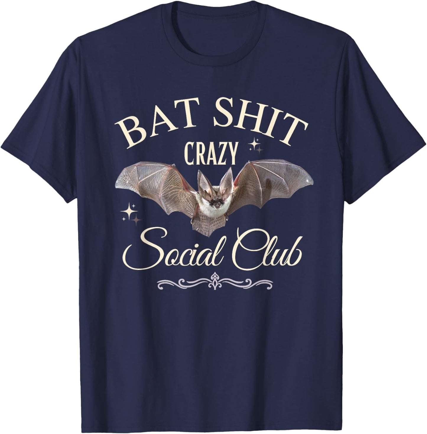 Bat Shit Crazy Social Club T-Shirt - T-Shirt | Navy