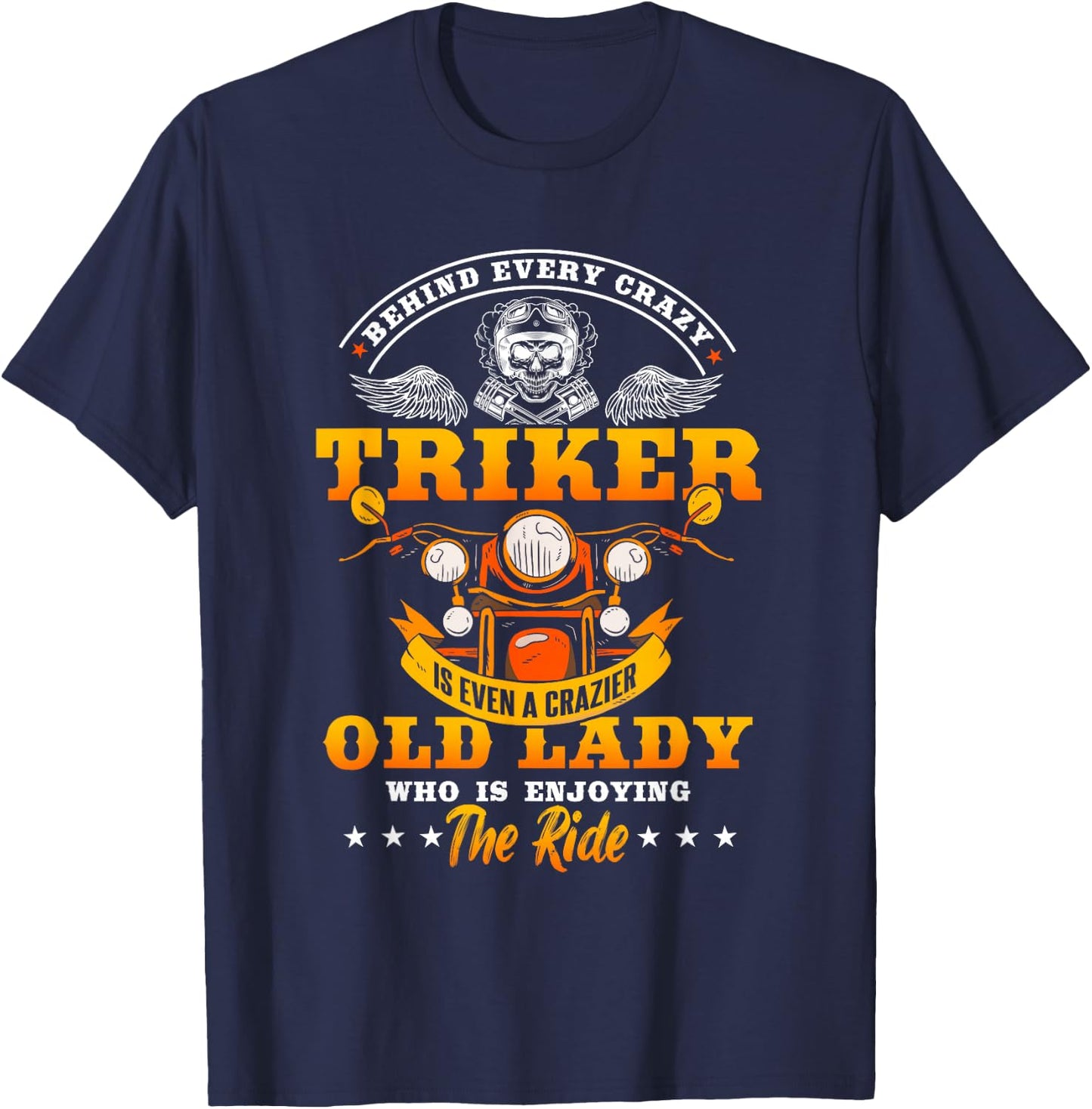 Triker and Gift Trike Grandma and Grandpa Small T-Shirt - T-Shirt | Navy