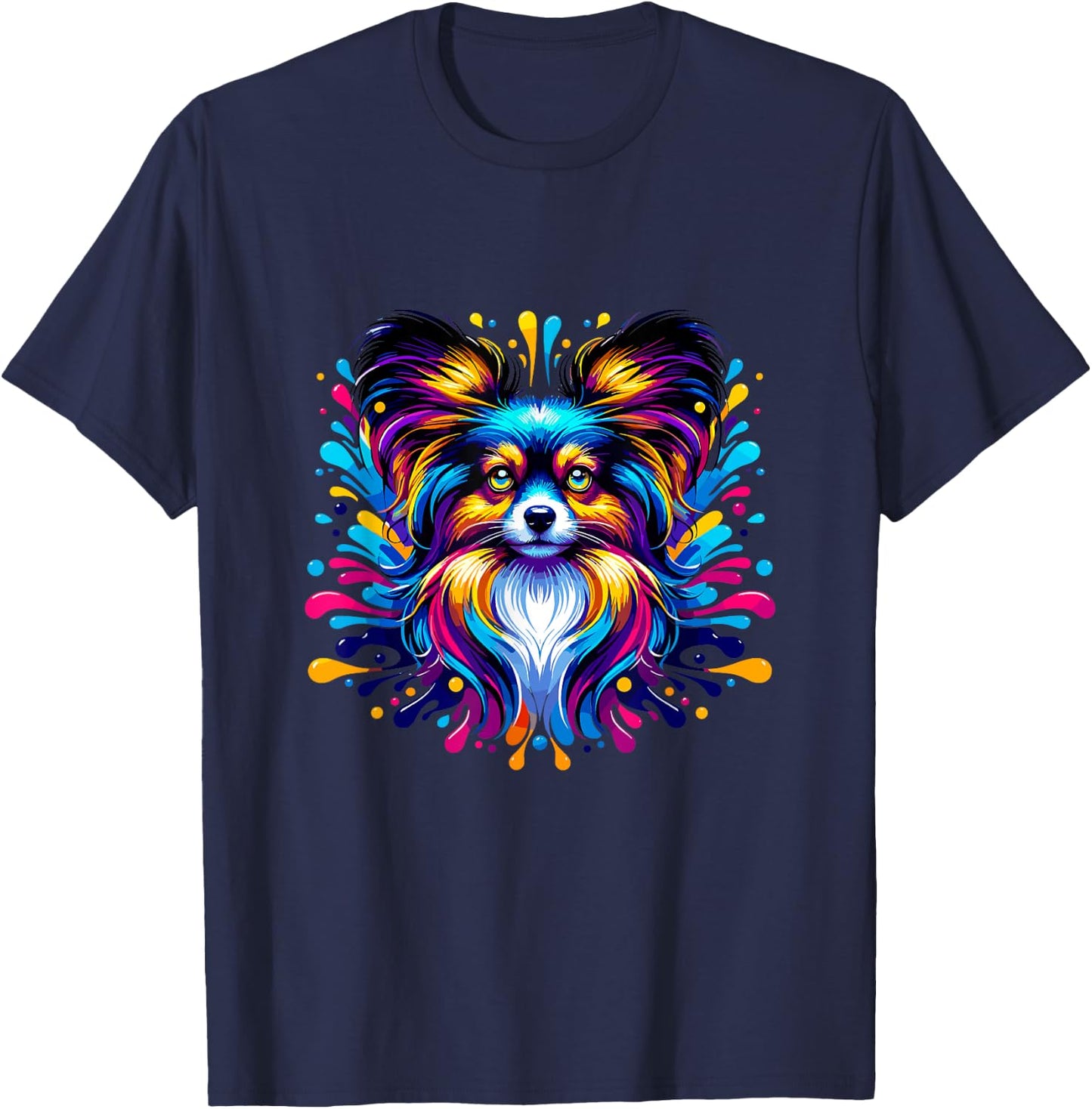 Pop Art - colorful Papillon T-Shirt - T-Shirt | Navy