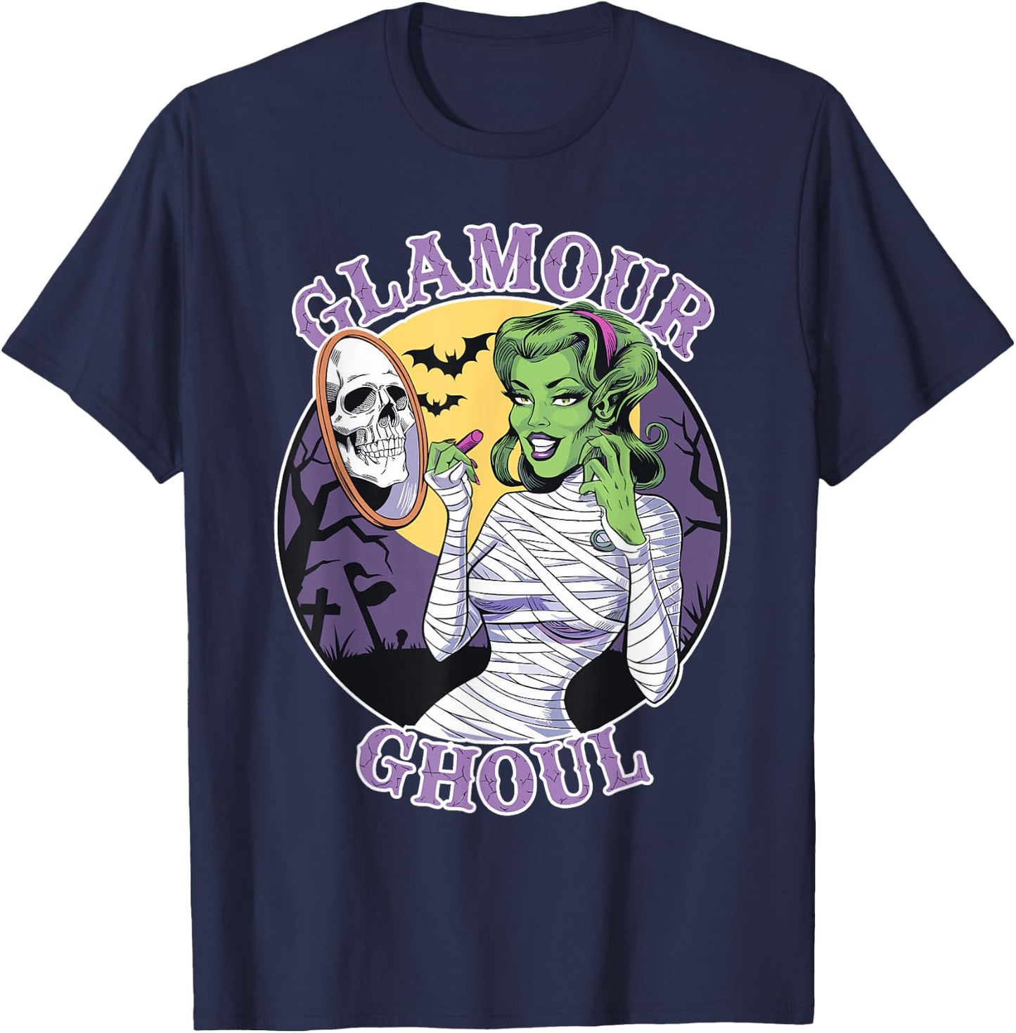 Glamour Ghoul | Ghoul Gang | Ghouls Just Wanna Have Fun T-Shirt - T-Shirt | Navy