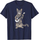 Banjo Cat - Funny Retro Style Bluegrass & Tabby Cat Lover T-Shirt - T-Shirt | Navy
