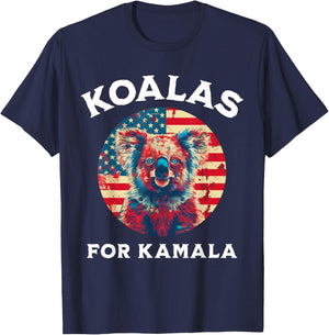 Kamala Harris - President 2024 Koalas for Kamala T-Shirt - T-Shirt | Navy