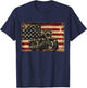 American Flag Motorcycle Apparel - Biker Motorcycle Kids Men T-Shirt - T-Shirt | Navy