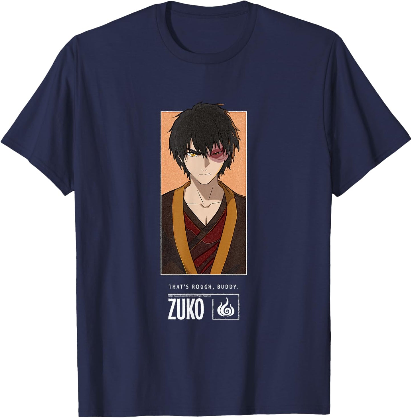 Avatar The Last Airbender Zuko Firebending Master T-Shirt - T-Shirt | Navy