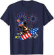 Dachshund Costume 4th Of July Fireworks Patriotic Lover Kids T-Shirt - T-Shirt | Navy