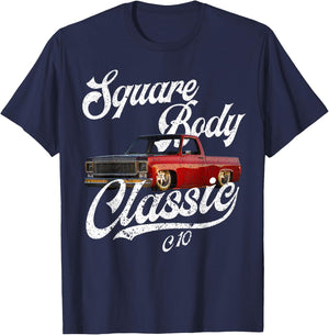 C10 Squarebody Classic Pickup Square Body Truck T-Shirt - T-Shirt | Navy