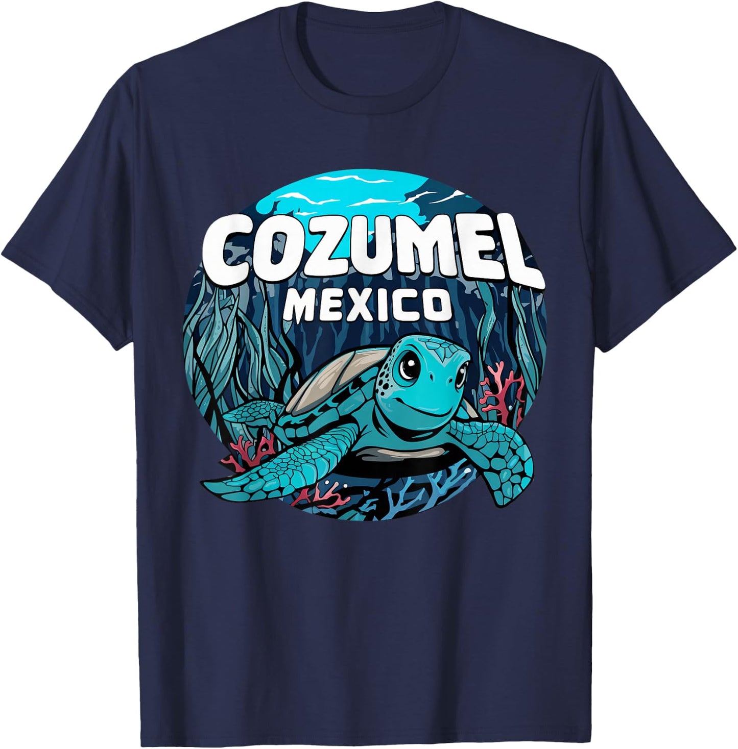 Cozumel Sea Turtle T-Shirt - T-Shirt | Navy