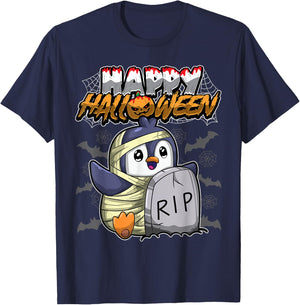 Happy Halloween - Disguised Penguin - Halloween Costume T-Shirt - T-Shirt | Navy