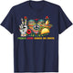 Peace Love Cinco De Mayo Lets Fiesta Mexican Fiesta 2024 T-Shirt - T-Shirt | Navy
