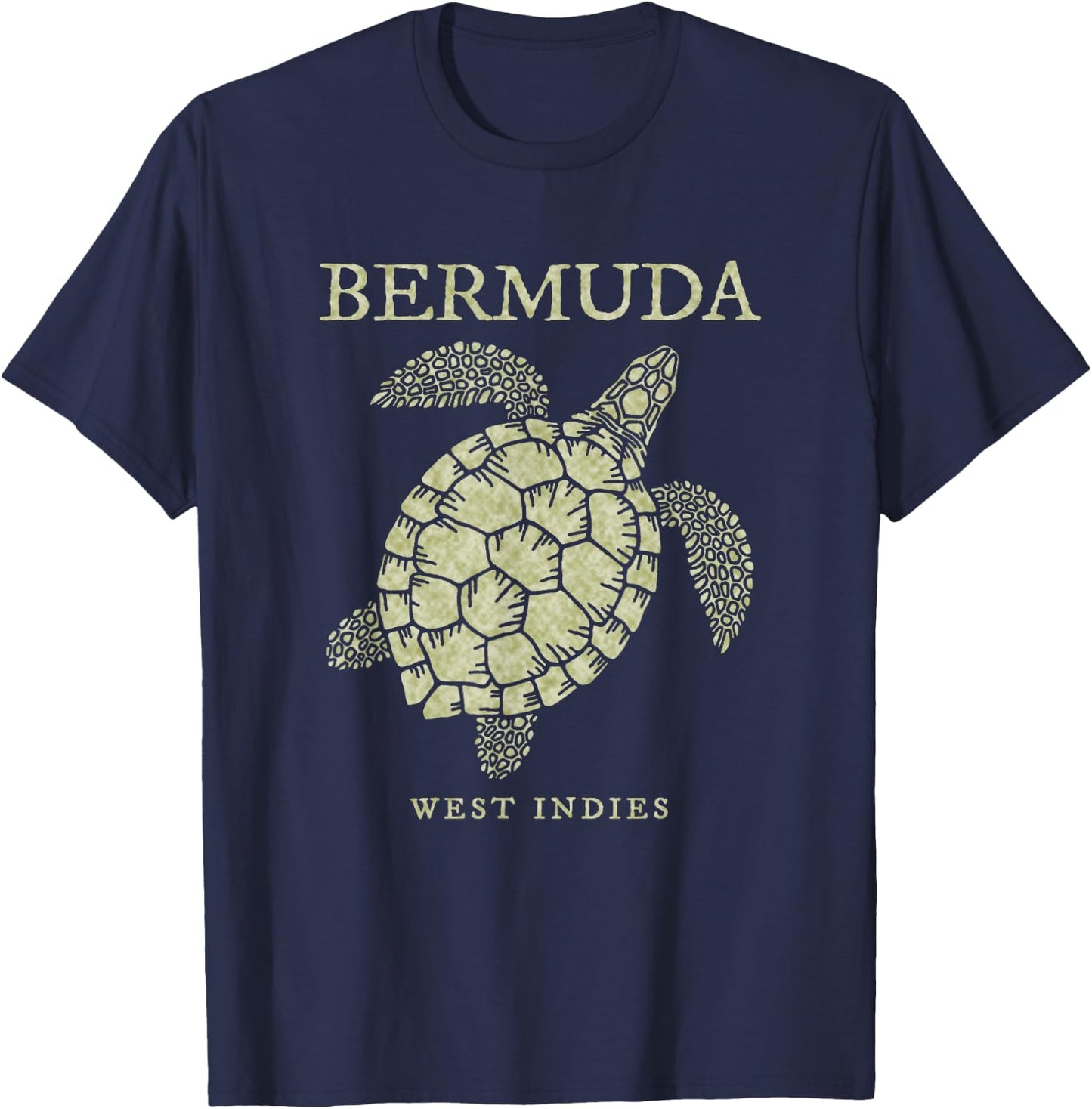 Bermuda Sea Turtle Girls Boys Toddler Souvenir T-Shirt - T-Shirt | Navy