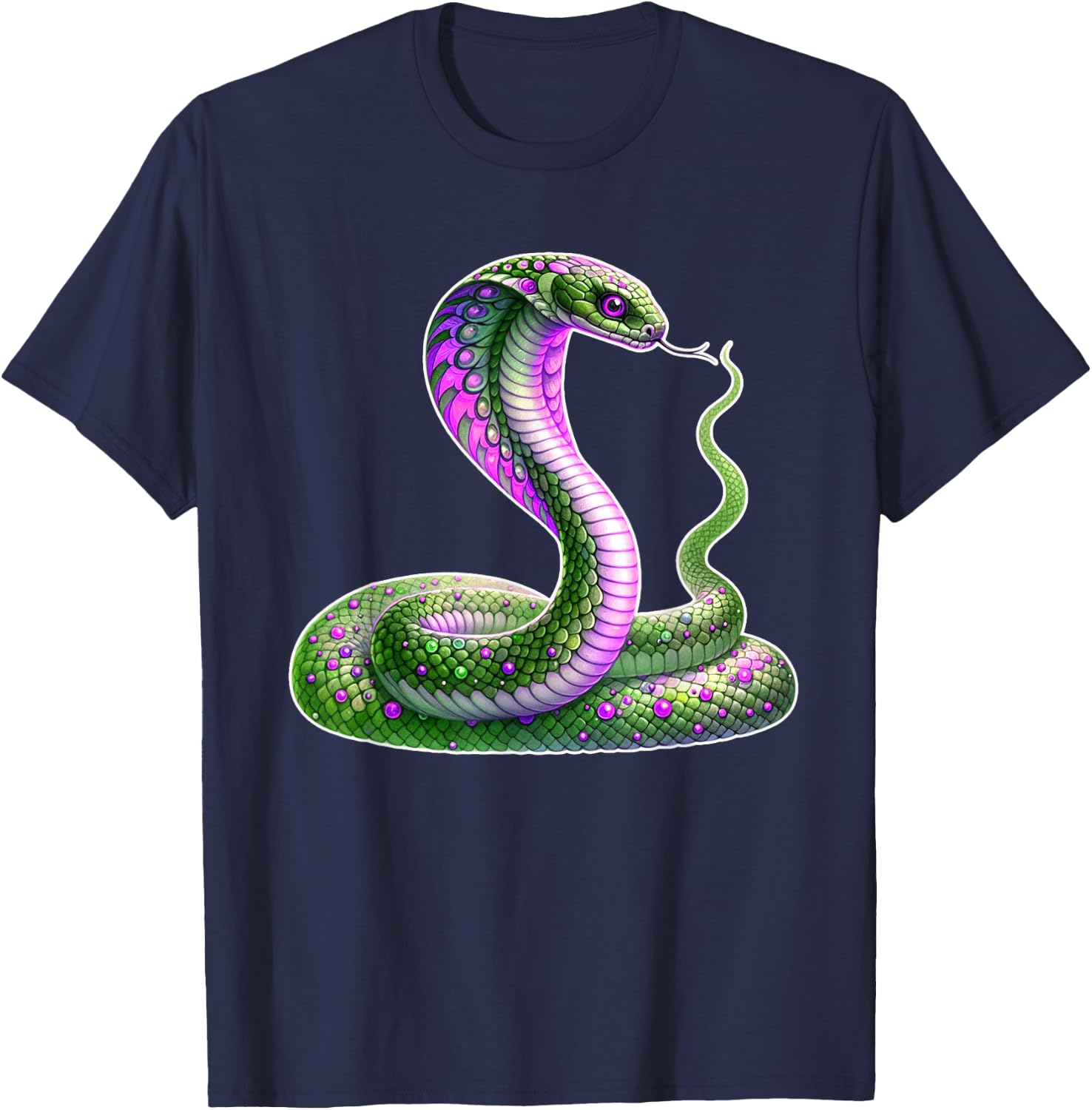Magical Snake Cobra T-Shirt - T-Shirt | Navy