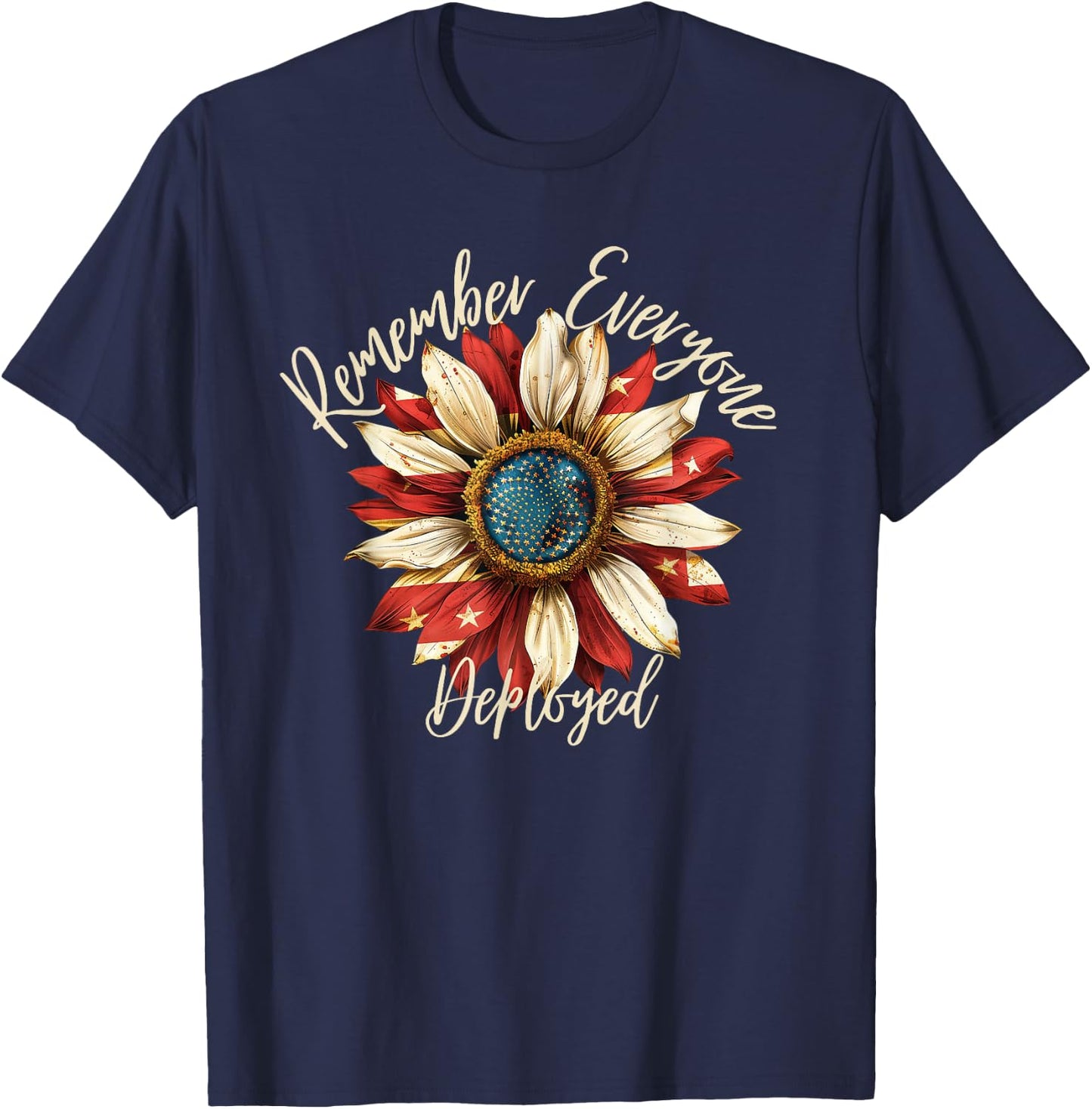 Patriotic Remember Everyone Deployed Red Friday Military T-Shirt - T-Shirt | Navy