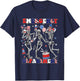 Department Skeleton Dancing ER Nurse 4th Of July T-Shirt - T-Shirt | Navy