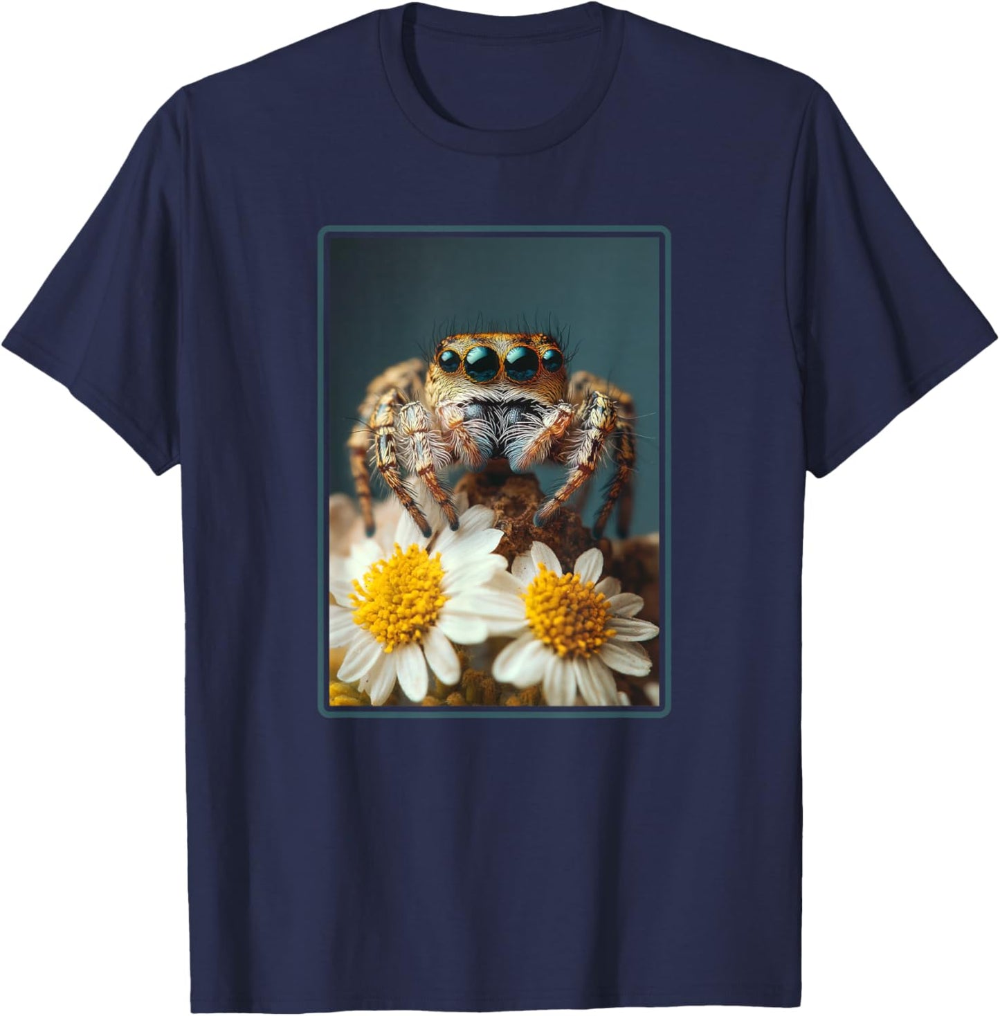 Jumping Spiders Jumping Spider T-Shirt - T-Shirt | Navy