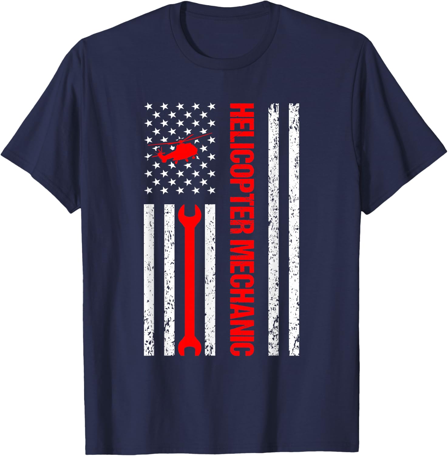 Helicopter Mechanic Design Women T-Shirt - T-Shirt | Navy