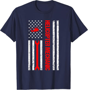Helicopter Mechanic Design Women T-Shirt - T-Shirt | Navy