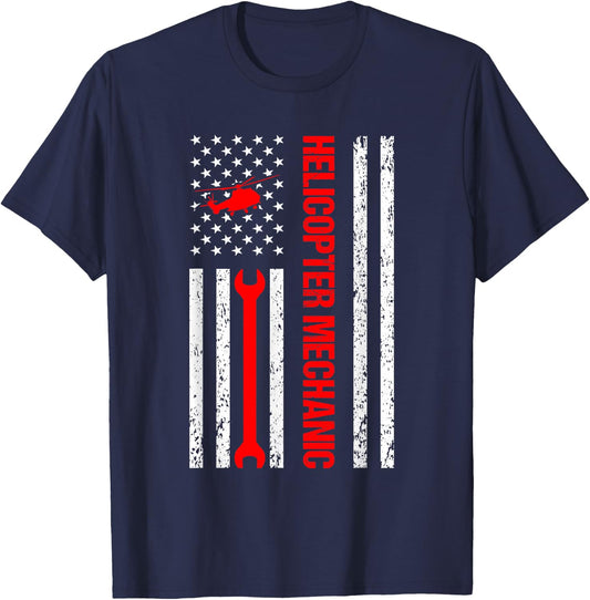 Helicopter Mechanic Design Women T-Shirt - T-Shirt | Navy
