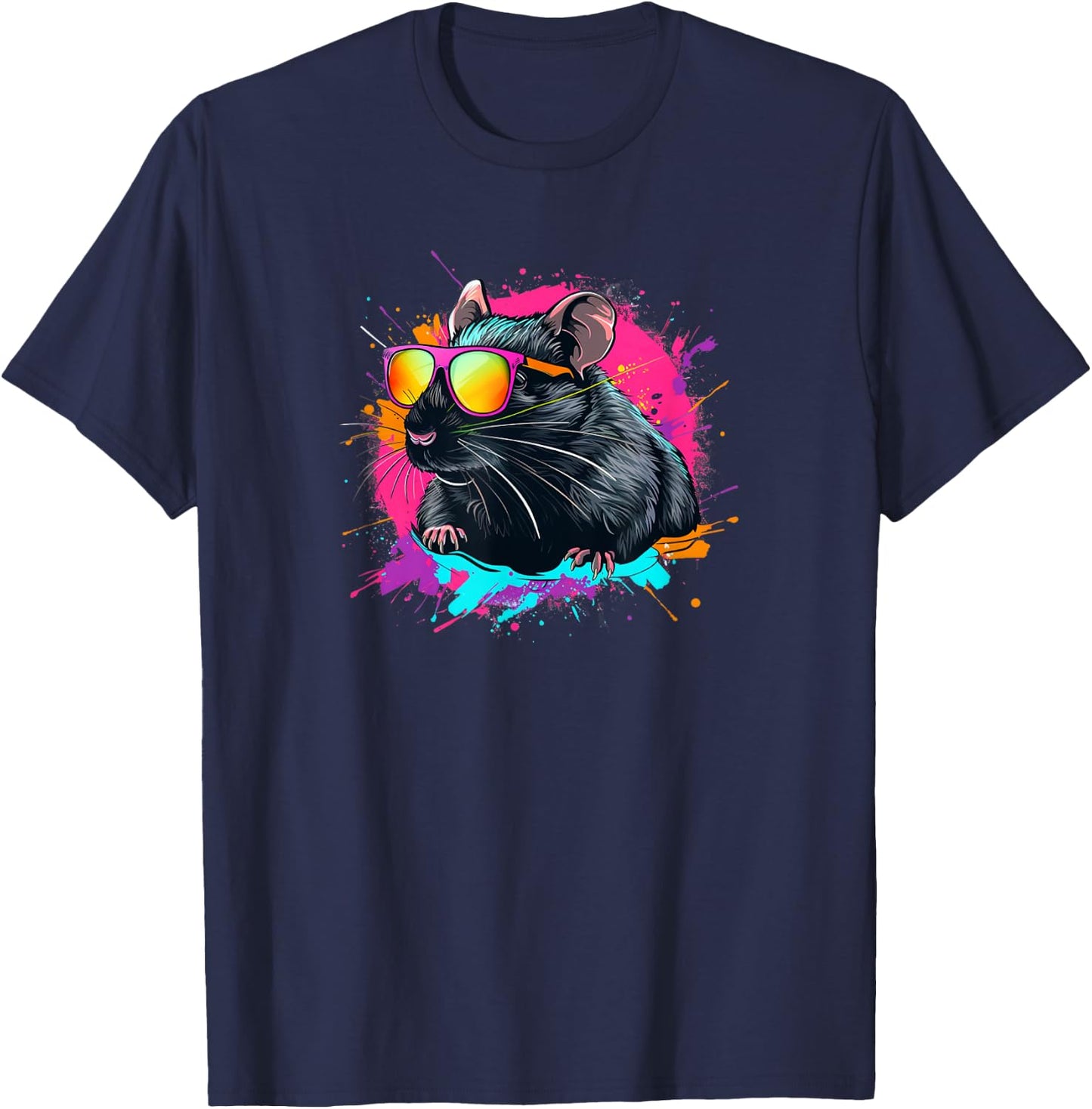Retro Vintage Pet Rat Lover T-Shirt - T-Shirt | Navy
