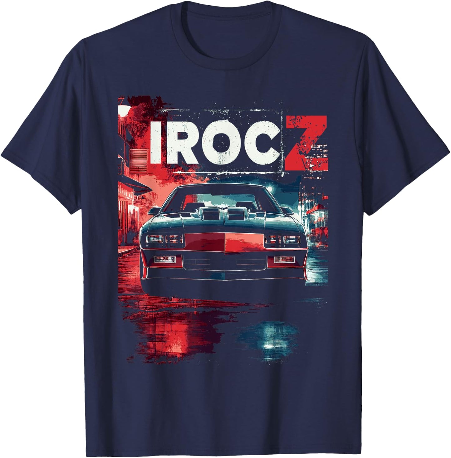 1980's IROC, IROC-Z Muscle Car American Muscle Retro classic T-Shirt - T-Shirt | Navy