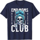 Funny Emo Moms Club Skeleton, Cool Goth Punk Mother's Day T-Shirt - T-Shirt | Navy