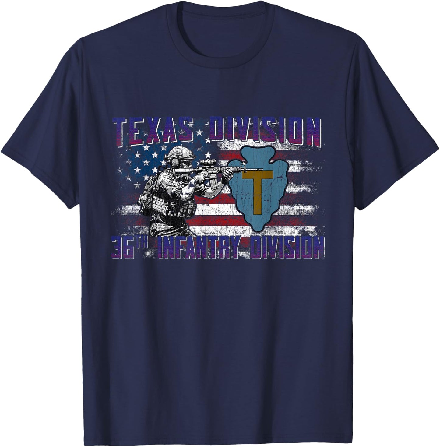 36th Infantry Division 36th ID Texas Division Gifts T-Shirt - T-Shirt | Navy