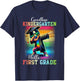 Goodbye Kindergarten Hello 1st Grade Last Day Dabbing Boy T-Shirt - T-Shirt | Navy