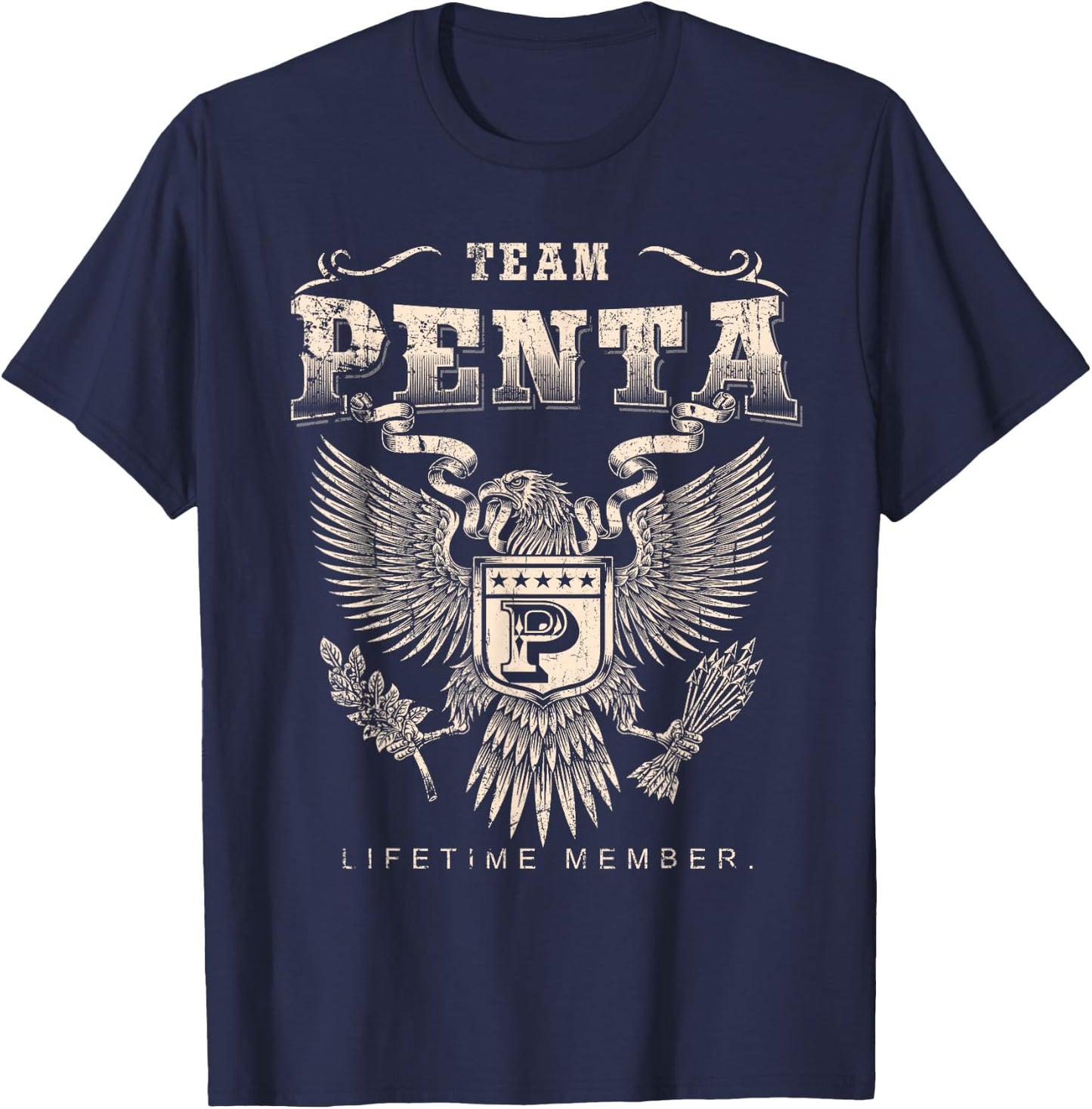 Team Penta Lifetime Member - Penta Name T-Shirt - T-Shirt | Navy