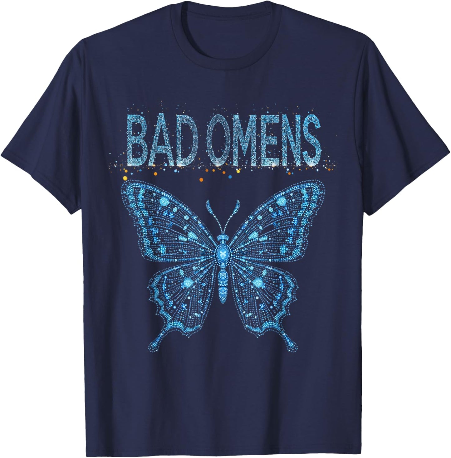 Bad Omens Moth T-Shirt - T-Shirt | Navy