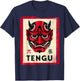 Red Tengu Mask Vintage T-Shirt - T-Shirt | Navy
