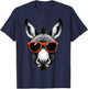 Cool Mule Wearing Sunglasses Graphic Art T-Shirt - T-Shirt | Navy