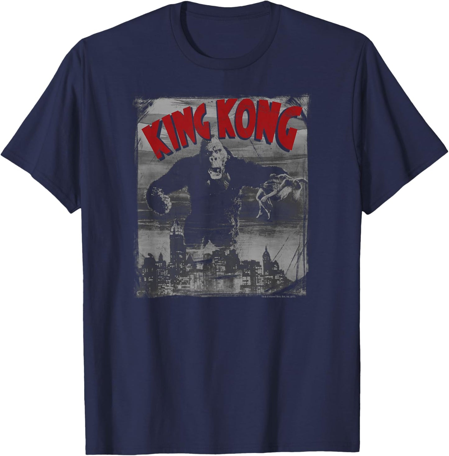 King Kong City Poster T-Shirt - T-Shirt | Navy
