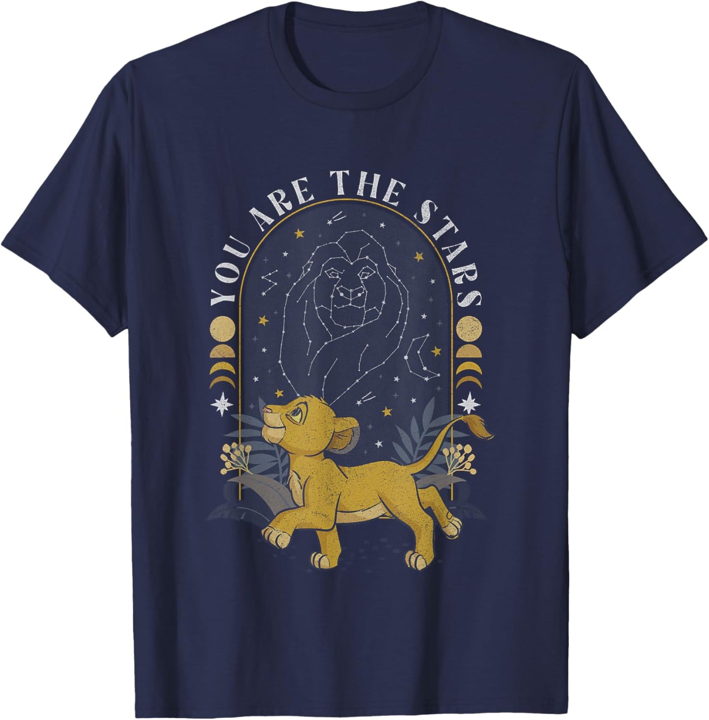 Disney The Lion King You Are The Stars Simba Mufasa Logo T-Shirt - T-Shirt | Navy
