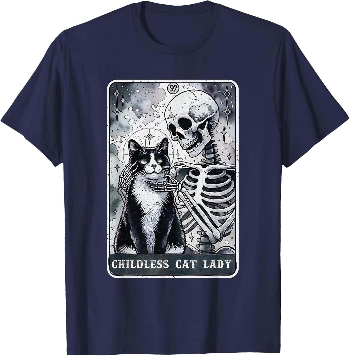 This Childless Cat Lady, Ladies is Voting Kamala T-Shirt - T-Shirt | Navy