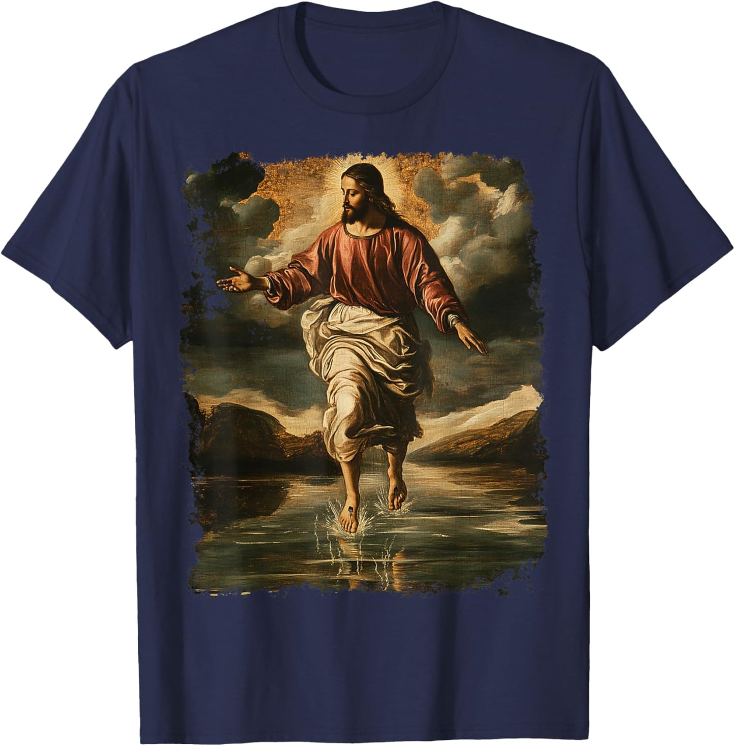 Jesus Christ Clothing Design T-Shirt - T-Shirt | Navy