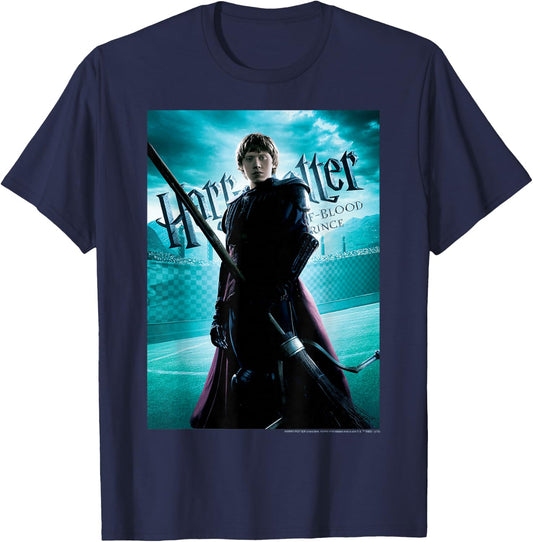 Harry Potter Half-Blood Prince Ron Weasley Poster T-Shirt - T-Shirt | Navy