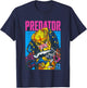 Aliens Iconic Epic Predator Retro Comic Big Chest Portrait T-Shirt - T-Shirt | Navy