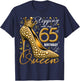 65 Year Old Gifts High Heels Stepping Into My 65th Birthday T-Shirt - T-Shirt | Navy