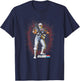 G.I. Joe Storm Shadow Action Pose Vintage Portrait T-Shirt - T-Shirt | Navy