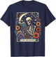 The Reader Tarot Card Skeleton Reading Book Bookworm Bookish T-Shirt - T-Shirt | Navy