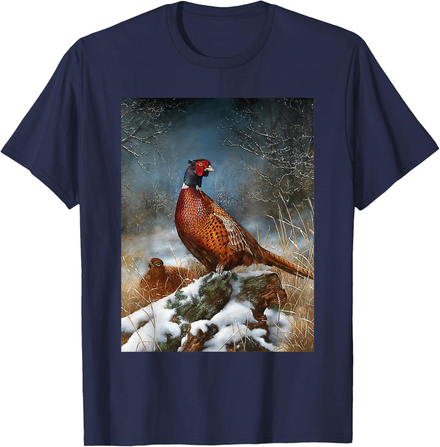 Pheasant Bird Species Hunting Accessories T-Shirt - T-Shirt | Navy