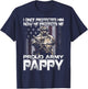I Once Protected Him Now He Protects Me Proud Army Pappy T-Shirt - T-Shirt | Navy