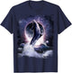 Moon Dolphin Space Galaxy Dolphins T-Shirt - T-Shirt | Navy