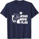 Vintage Drumset Christian Drummer In Jesus Name I Play Drum T-Shirt - T-Shirt | Navy