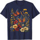 Pollinator Garden Design Wildlife Flowers Native Plants T-Shirt - T-Shirt | Navy