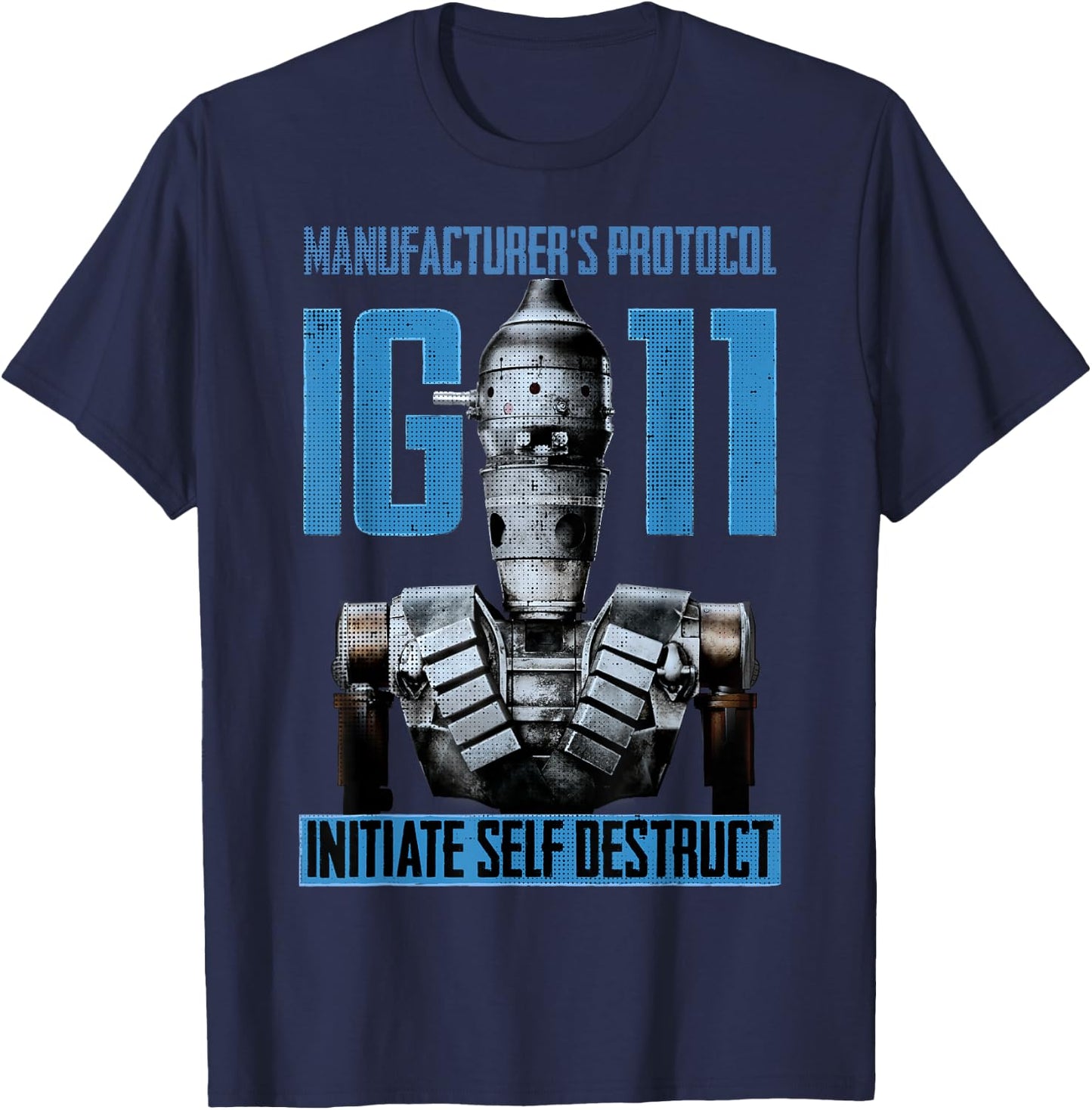 Star Wars The Mandalorian IG-11 Manufacturer's Protocol T-Shirt - T-Shirt | Navy
