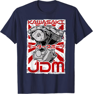 Kawasaki City 90s Retro Japan Aesthetics 80s Kawasaki T-Shirt - T-Shirt | Navy