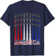 Patriotic Shirts For Boys Jet 4th Of July Shirts USA T-Shirt - T-Shirt | Navy