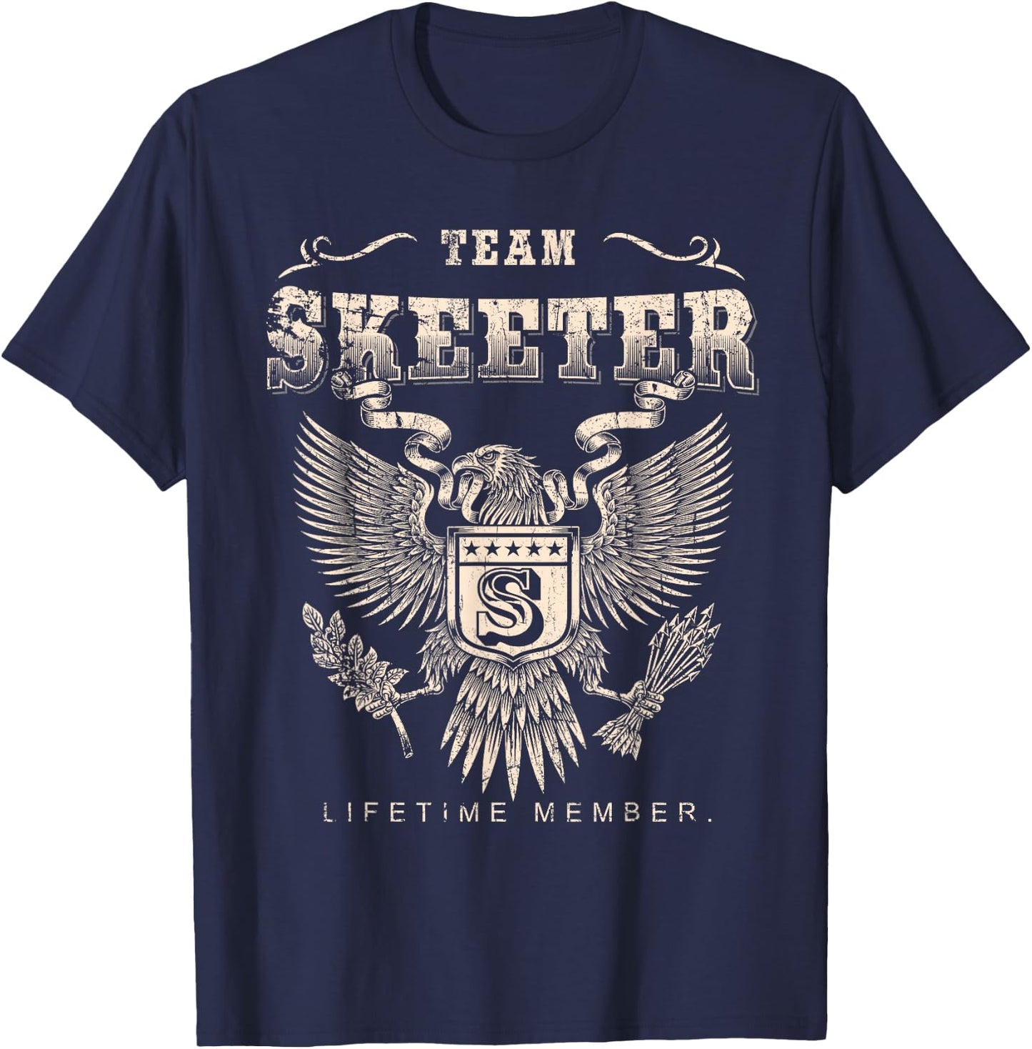 Team Skeeter Lifetime Member - Skeeter Name T-Shirt - T-Shirt | Navy