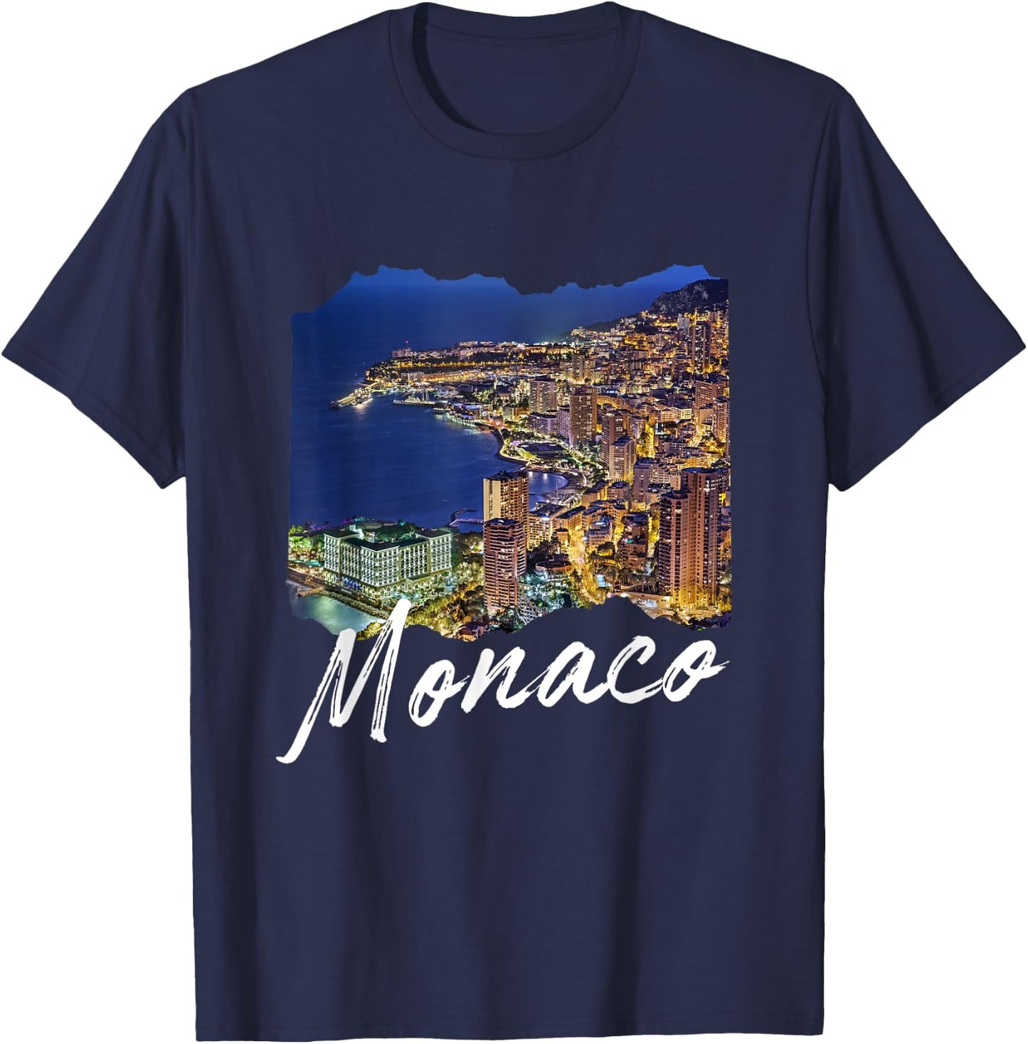 Monaco At Night / Monaco T-Shirt - T-Shirt | Navy